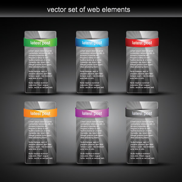 free vector Vector texture web design module